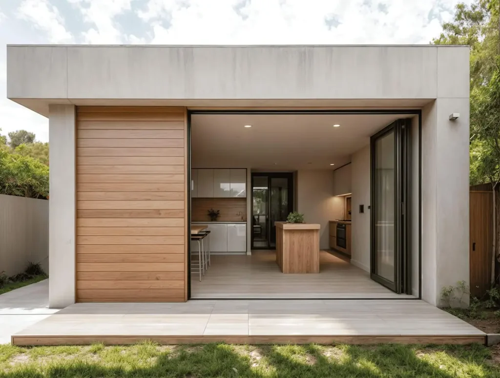 Garage ADU conversion with large window