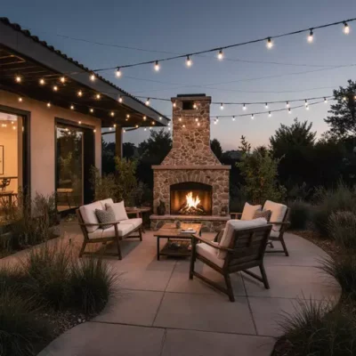 Fireplace outdoor features