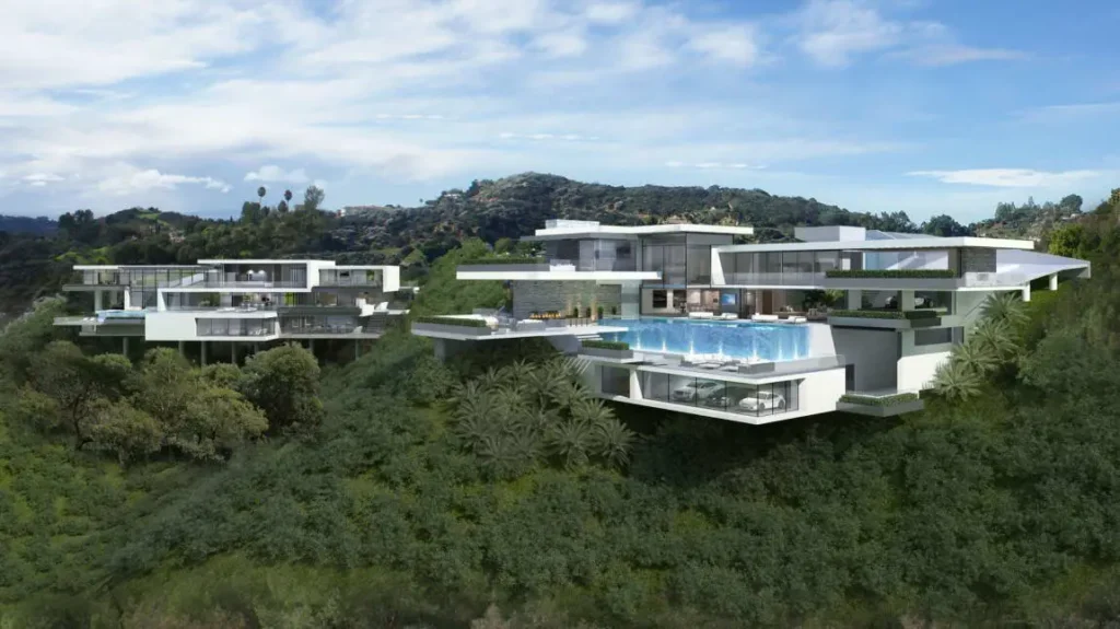 high-end residential architecture in Los Angeles hillside neighborhood California