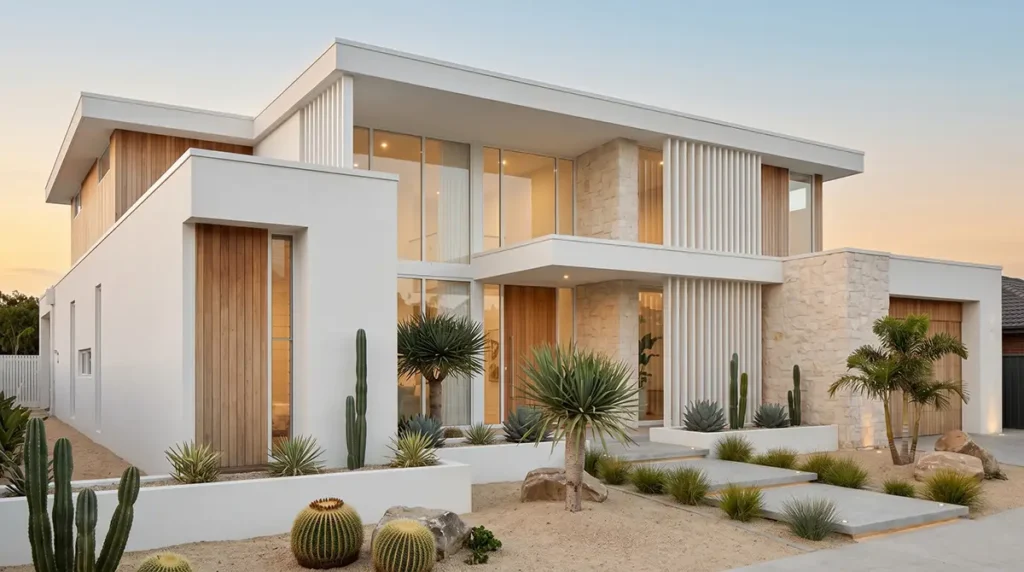 Modern California residence with integrated home addition design