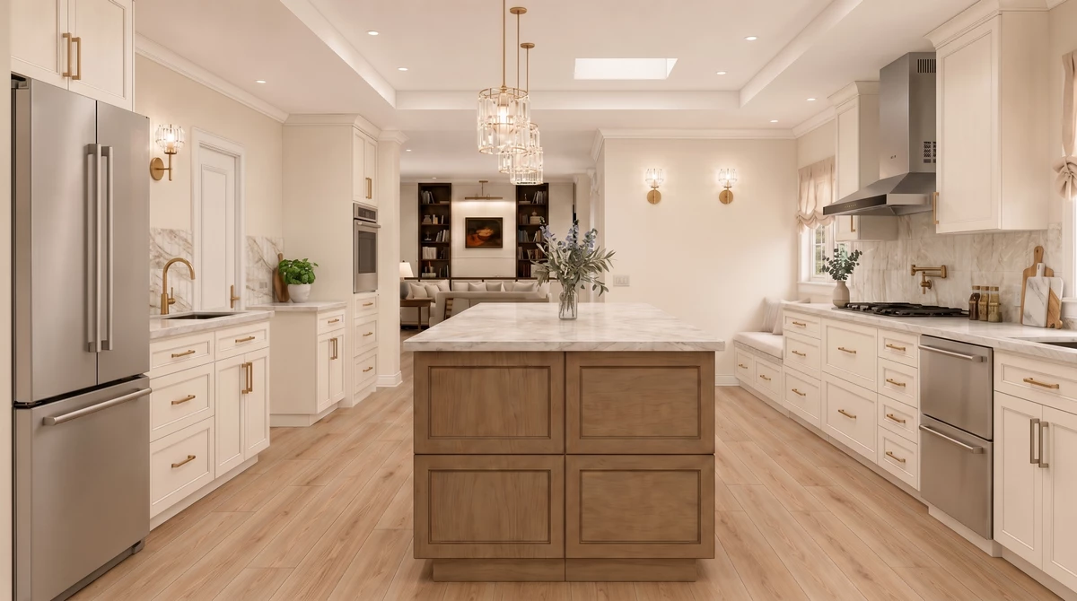 Luxury kitchen design for custom homes