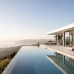 Custom home architecture in California