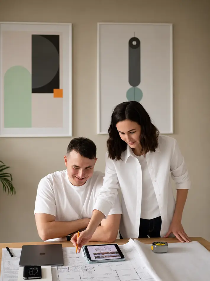 Ataman Studio architects working on a residential design project in Los Angeles
