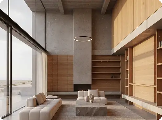 Modern custom home interior design by Ataman Studio Architects