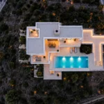 Home designed for privacy with a protected pool and outdoor living areas